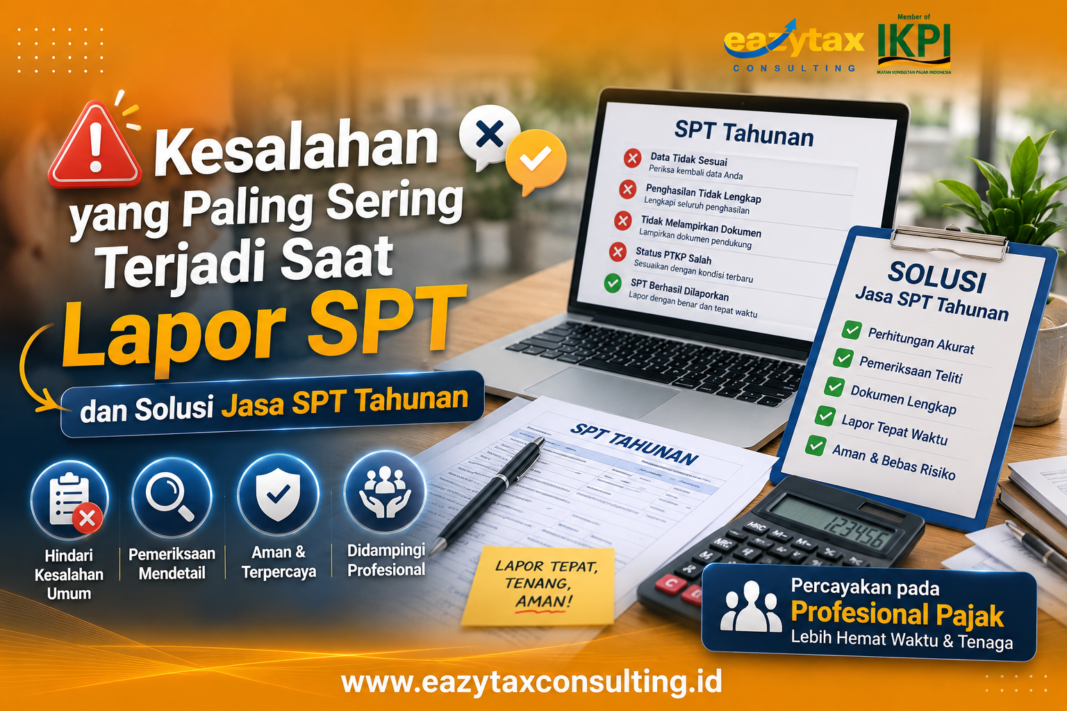 Kesalahan yang Paling Sering Terjadi Saat Lapor SPT dan Solusi Jasa SPT Tahunan