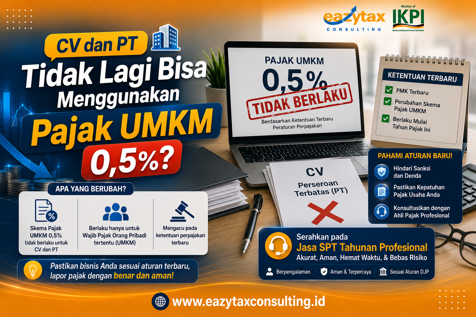 CV dan PT Tidak Lagi Bisa Menggunakan Pajak UMKM