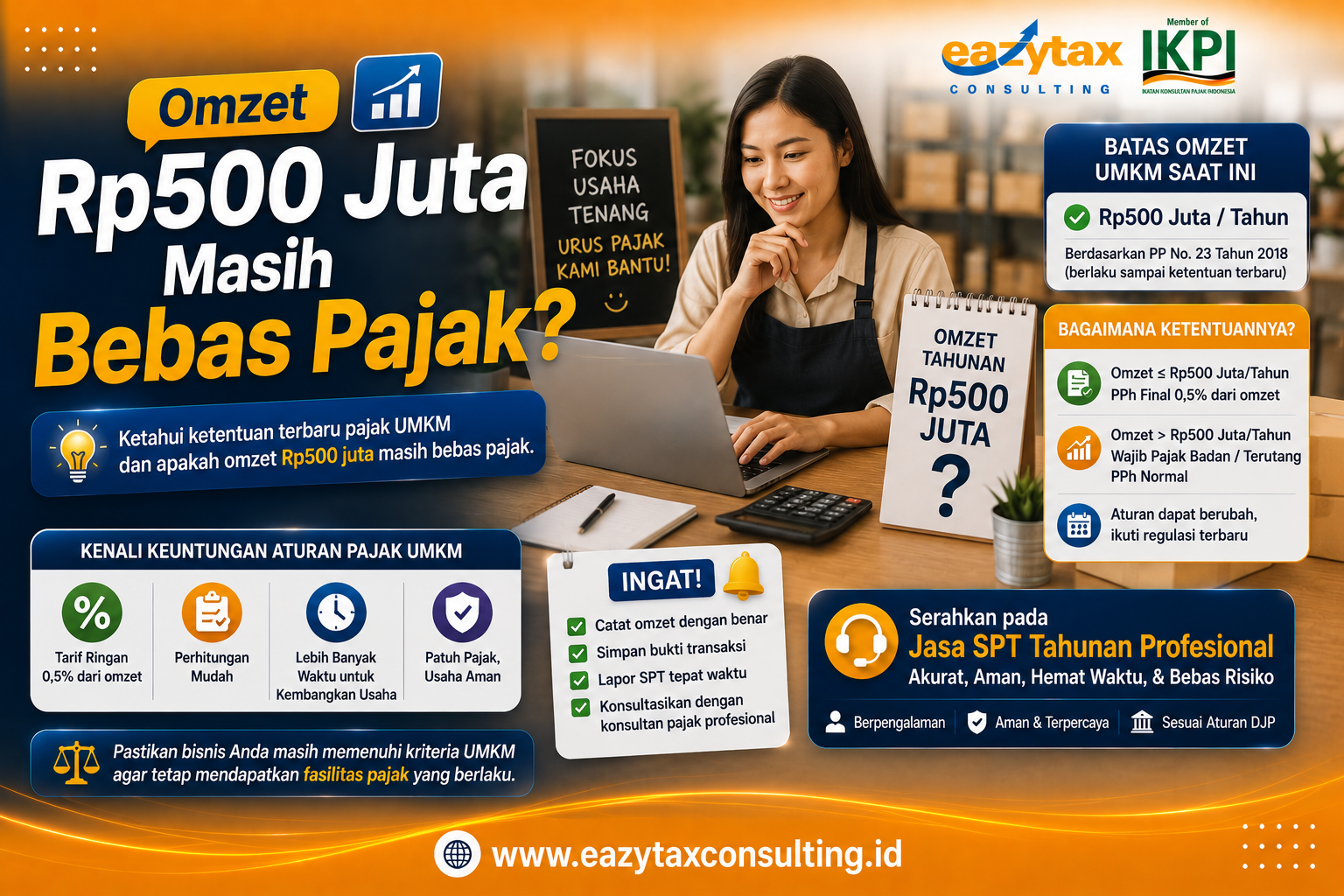 Omzet Rp500 Juta Masih Bebas Pajak